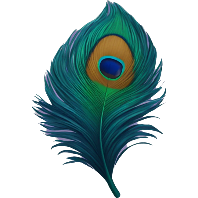 Peacock feather  emoji