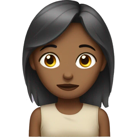 Young lady who is sleep deprived emoji