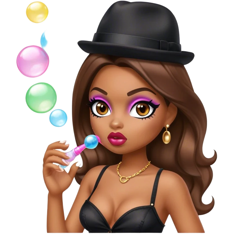 Bratz doll gangster bubbles fashion make up emoji