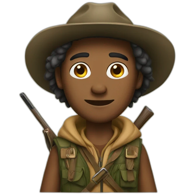 hunter man emoji