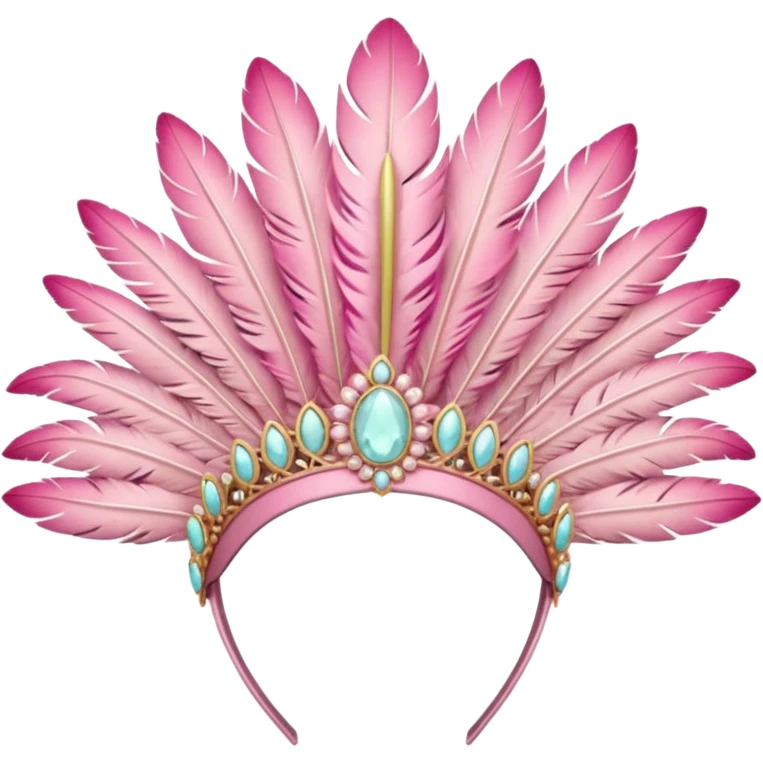 Pink headpiece emoji