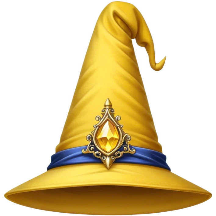 yellow wizard hat emoji
