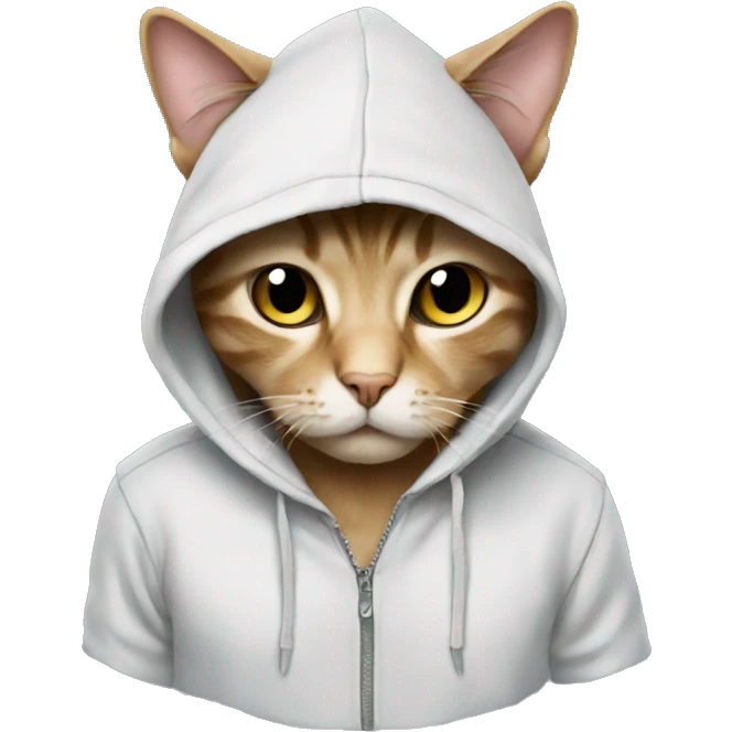 Cat in a hoodie  emoji