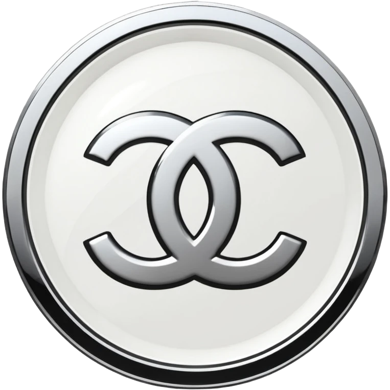 Chanel white coins emoji