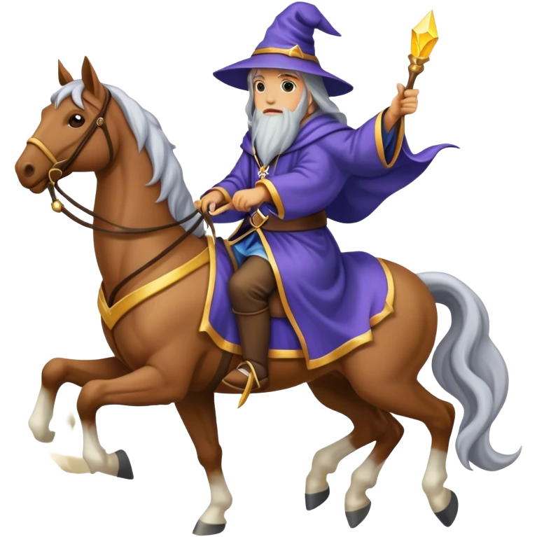 wizard on horse emoji