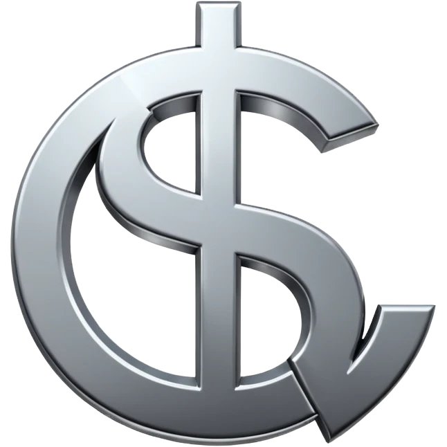 $ dollar metal symbol emoji