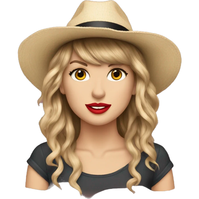 taylor swift giving me 22 hat emoji