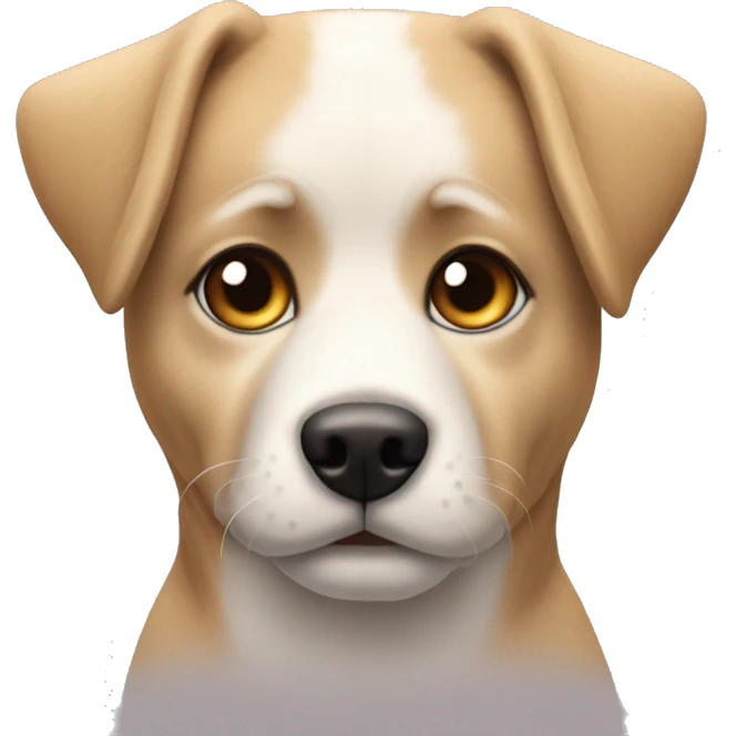 Un perro coquetee emoji
