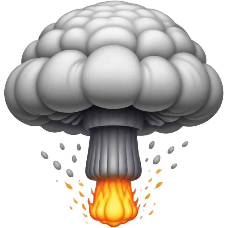 A nuclear mushroom  emoji
