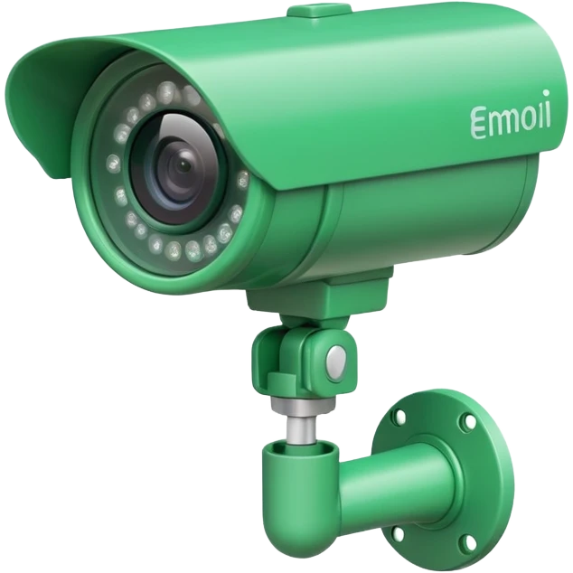 yeşil güvenlik kamerası emoji