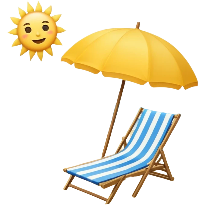 Aesthetic summer beach emoji emoji