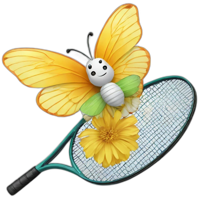 butterfly badminton emoji