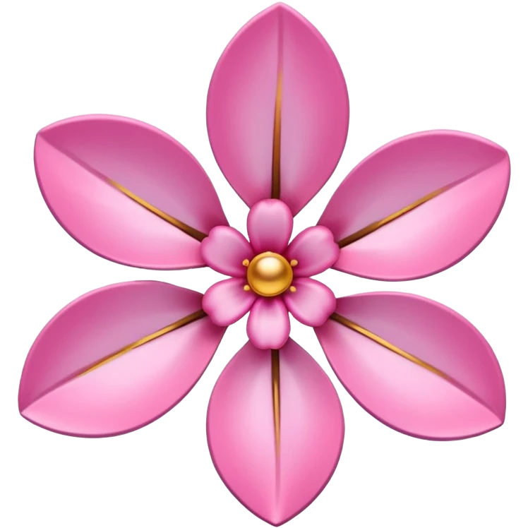 sakura flower with a metallic finish emoji