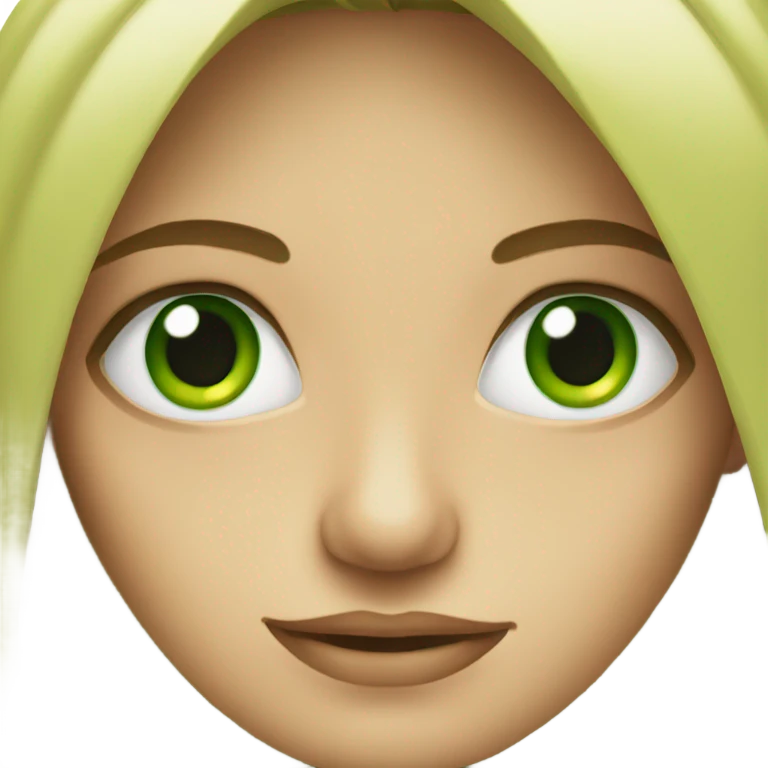 Eyes green emoji