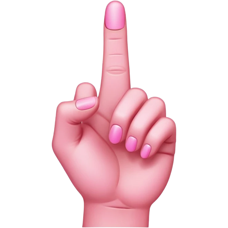 pink middle fonger emoji