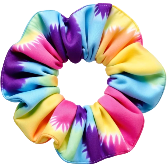 1990’s tie dye scrunchie emoji