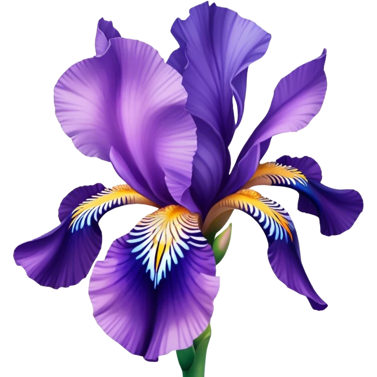Iris flower lila pink blue emoji