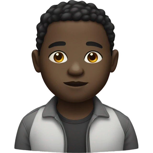 Chubby black kid emoji