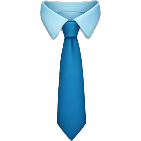 Blue tie emoji