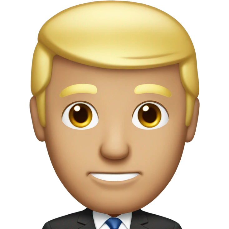 Bald Donald trump emoji