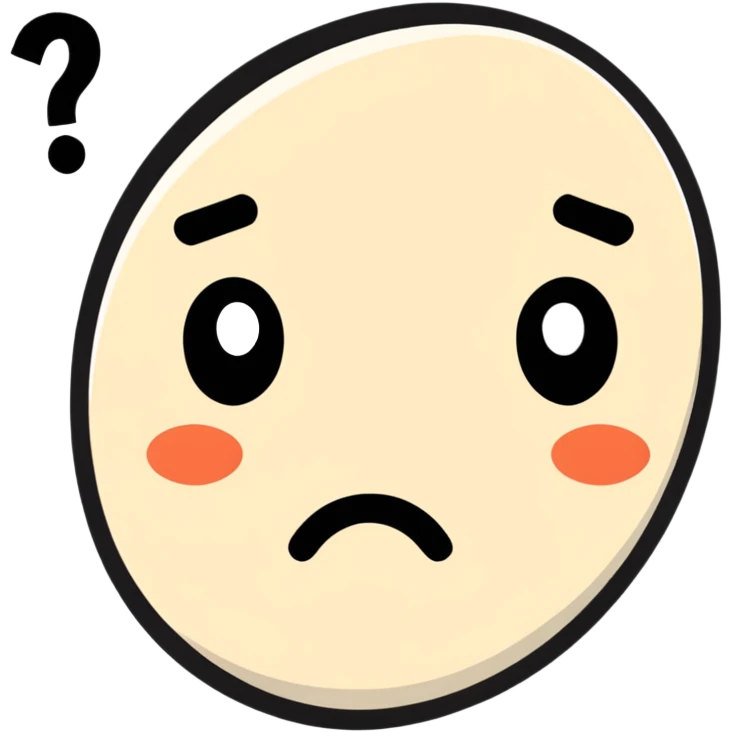 confused facial expression with question marks emoji
