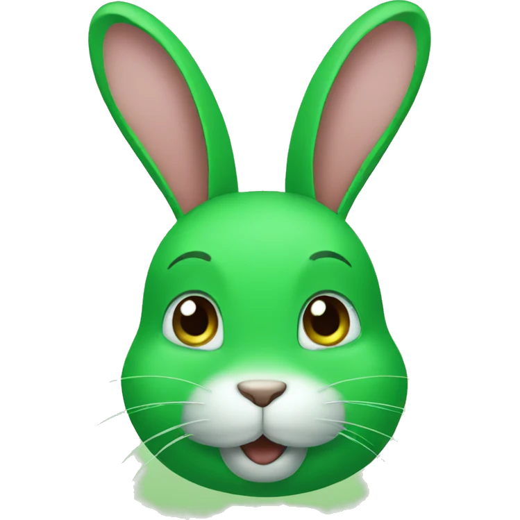 Green rabbit  emoji