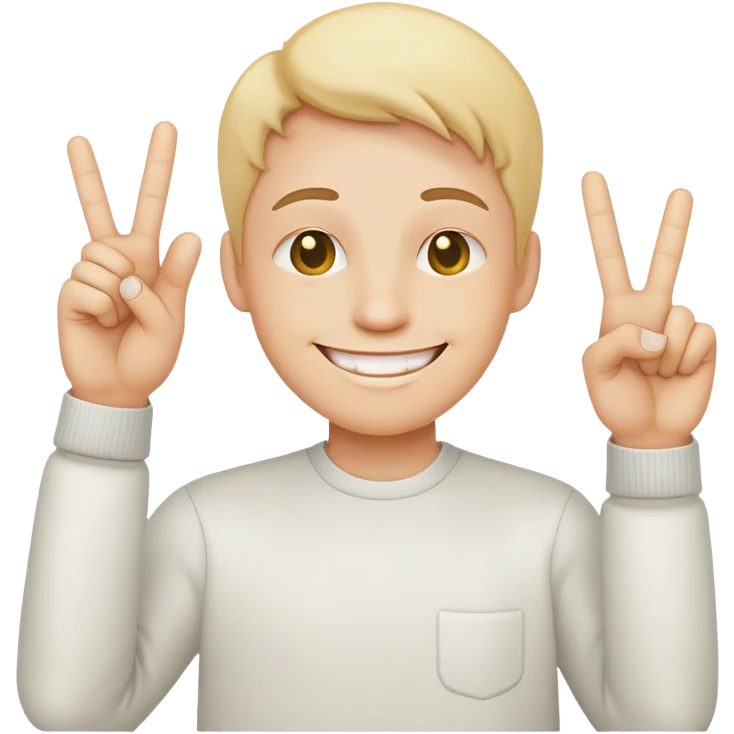 Smiley face,middle fingers emoji