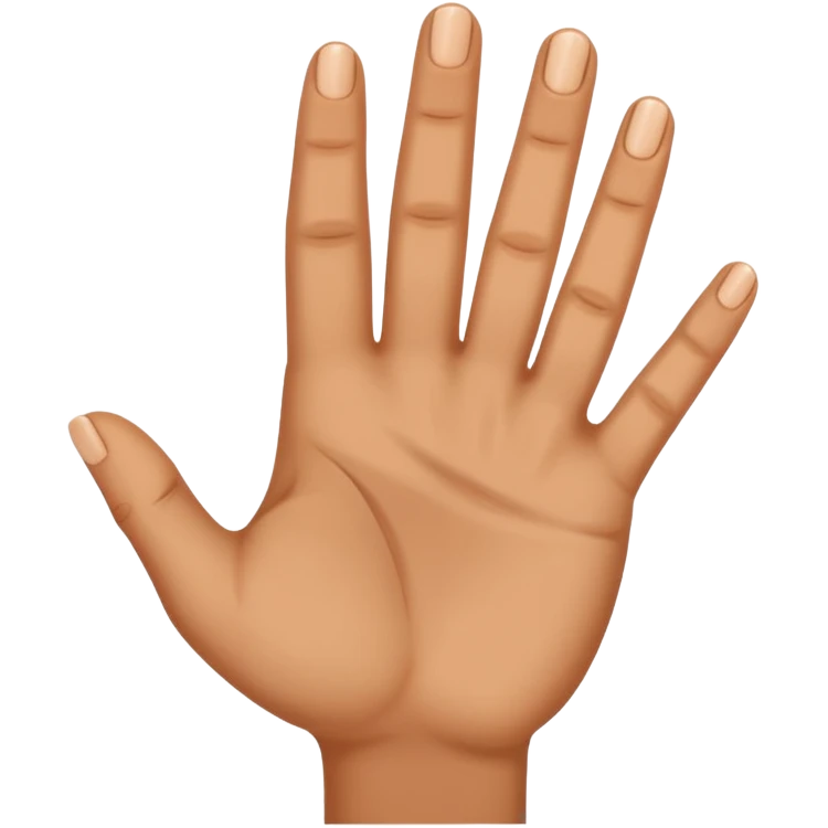 Les doigts en forme de W emoji