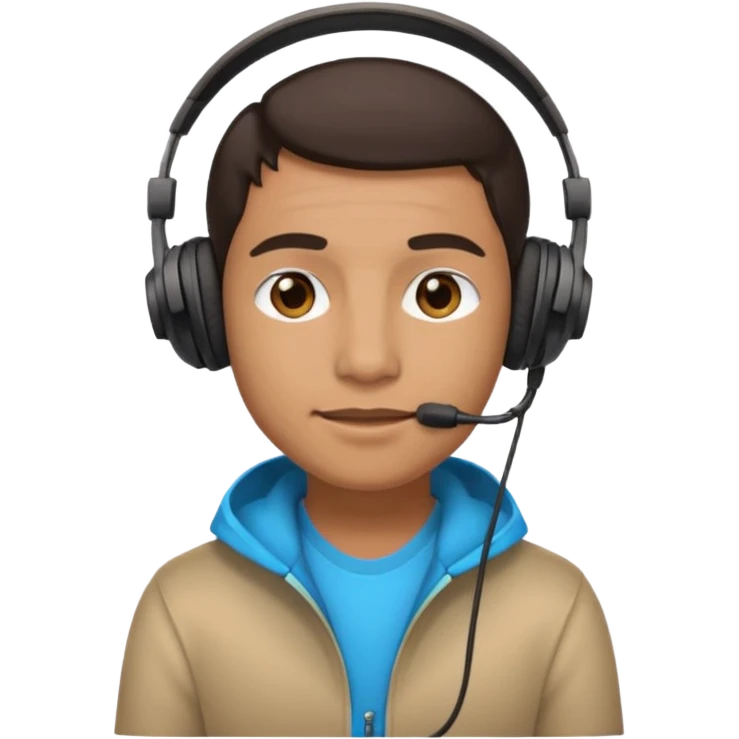 streamer wearing headphones emoji