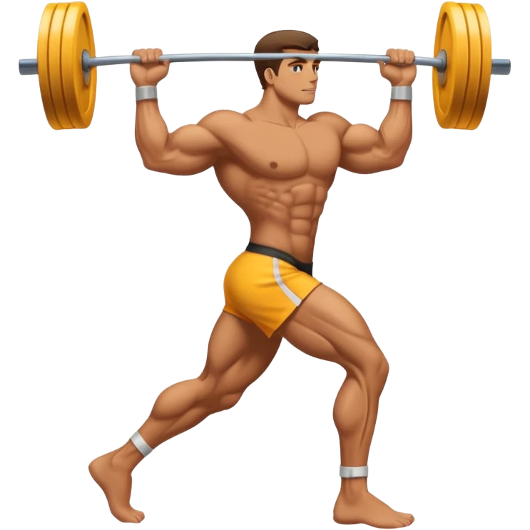Buff legs from side emoji