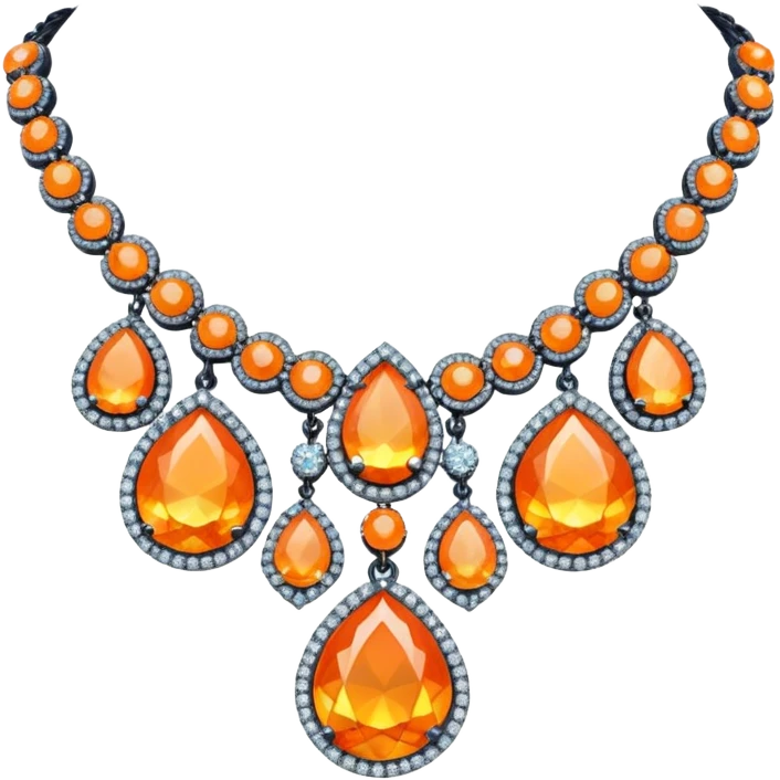 fantasy-magic-orange-necklace-diamonds emoji