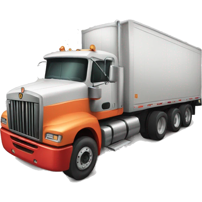 18 wheeler with forklift on back emoji
