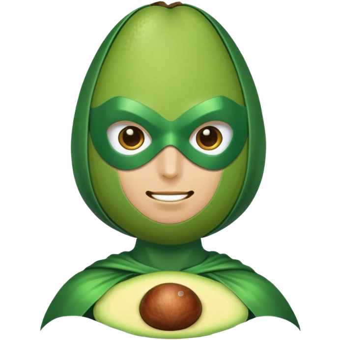 Avocado superhero emoji