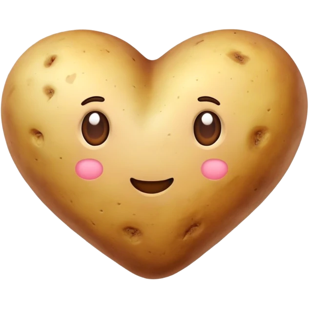 ❤️🥔 without a face emoji