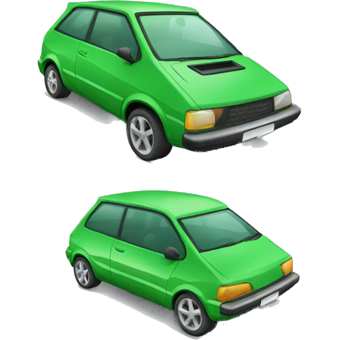 Green Car hatchback emoji