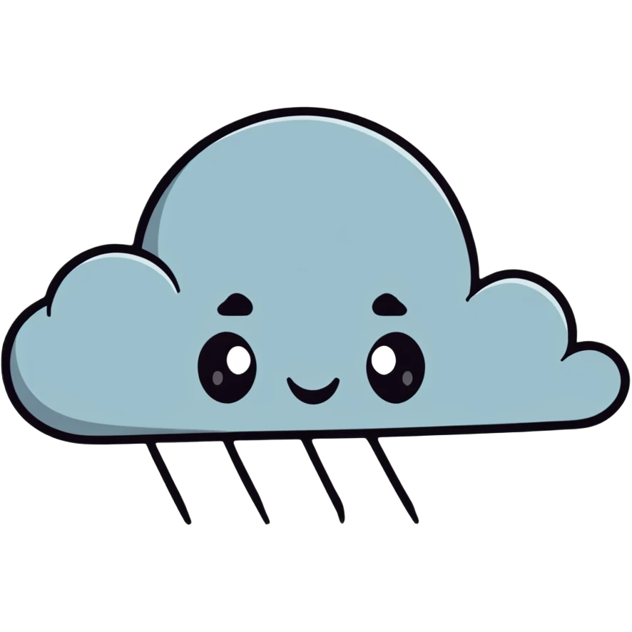 trauma as a stormy cloud over a head emoji