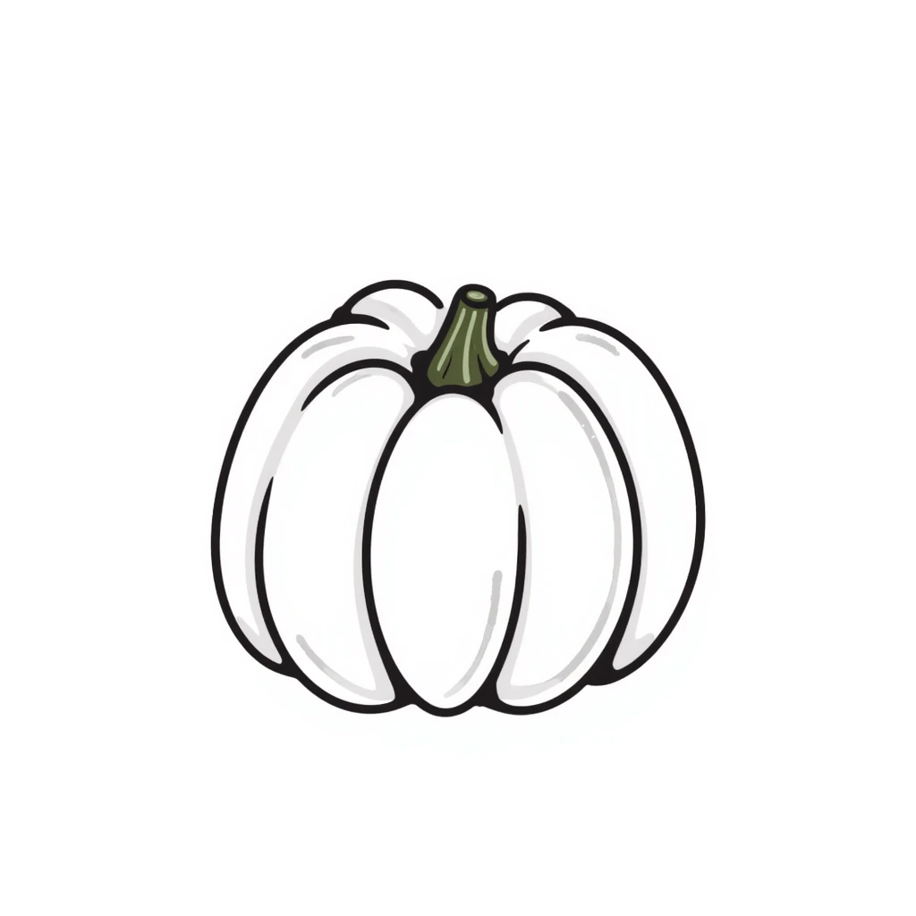 A pumpkin with details in pastel colors (dd9fb0, ffc6d3, a3bfc9, c4bee2, f1b091), hand-drawn doodle style emoji