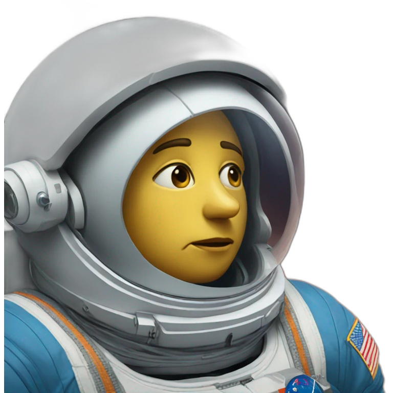 Un astronauta triste  emoji