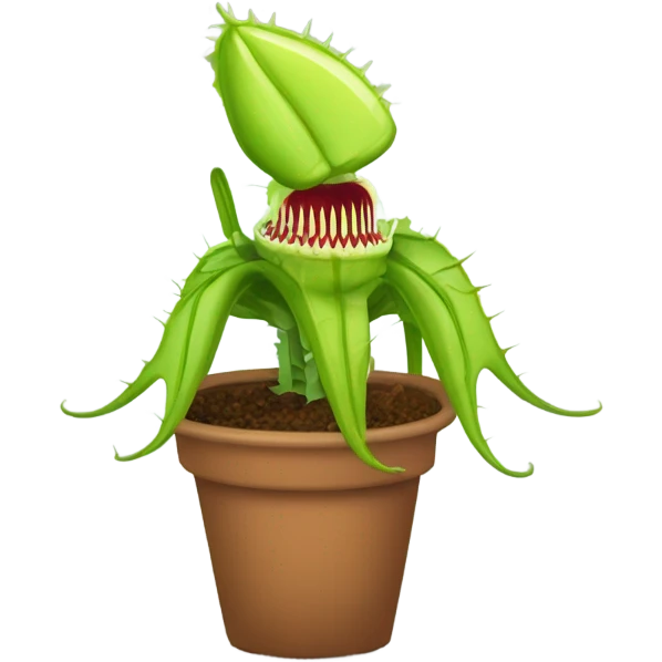 Venus fly trap with fly emoji