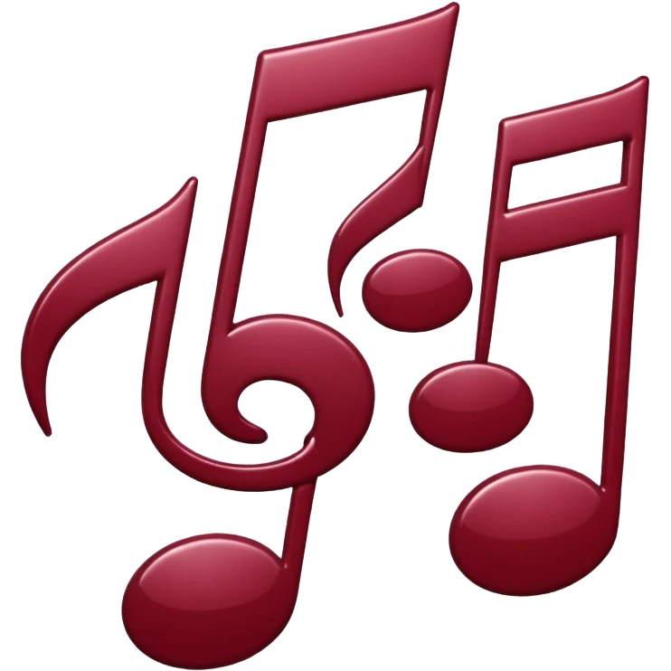 Maroon music 🎵 emoji