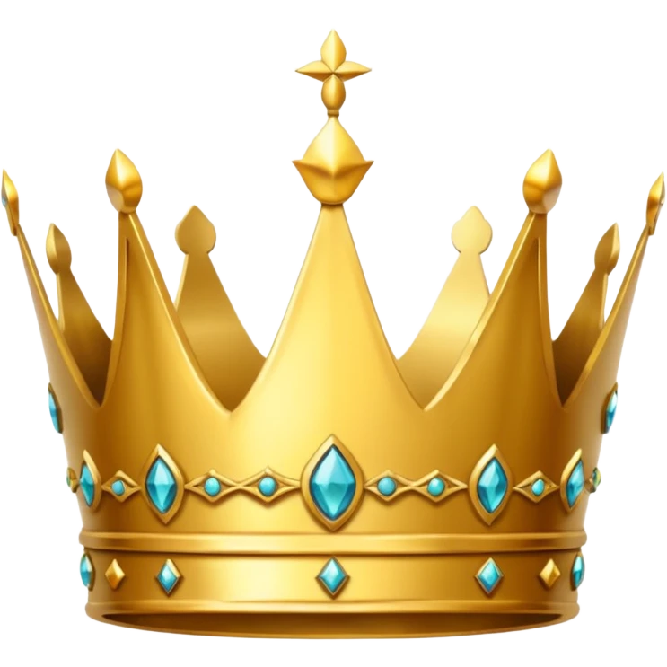 golden crown that is split in the middle emoji