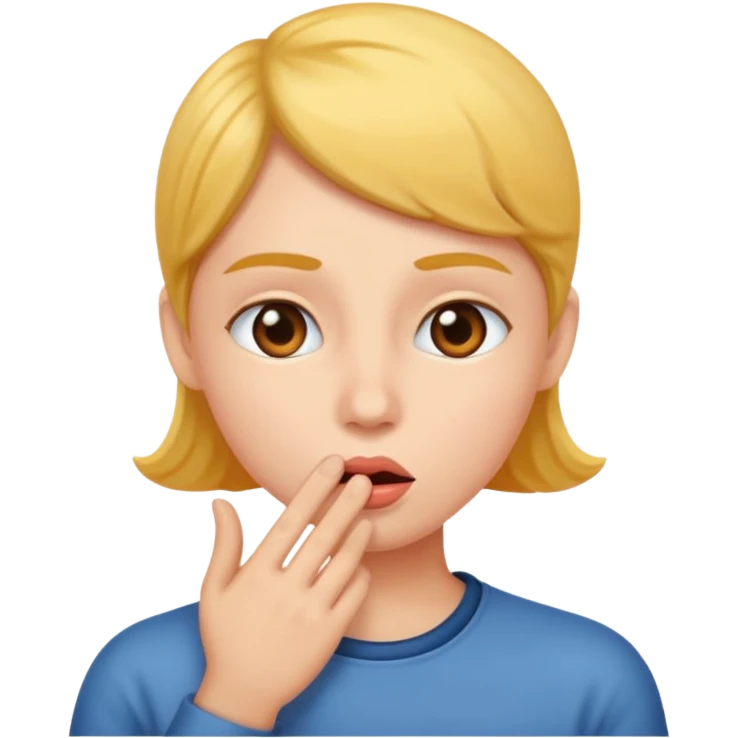 wispering emoji