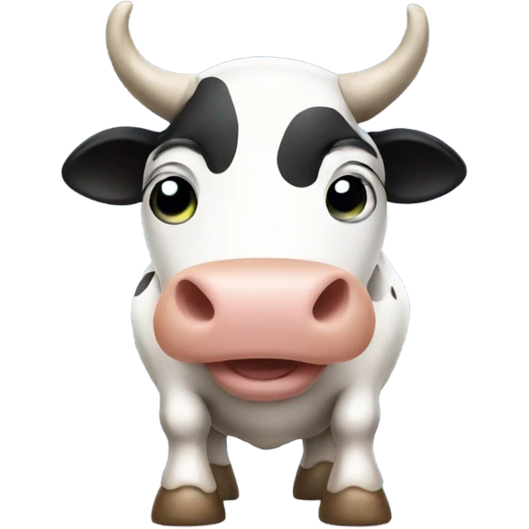 Pooping cow emoji