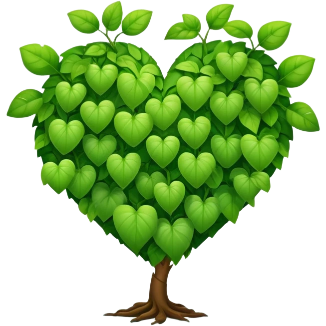 a heart plant emoji
