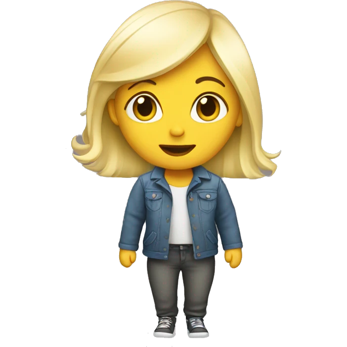Light blonde walking emoji