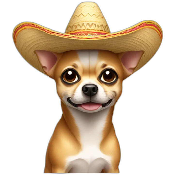 Chihuahuain sombrero emoji