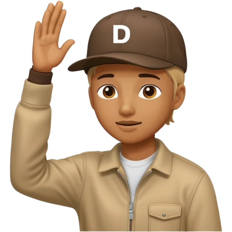 perdón doing dab emoji
