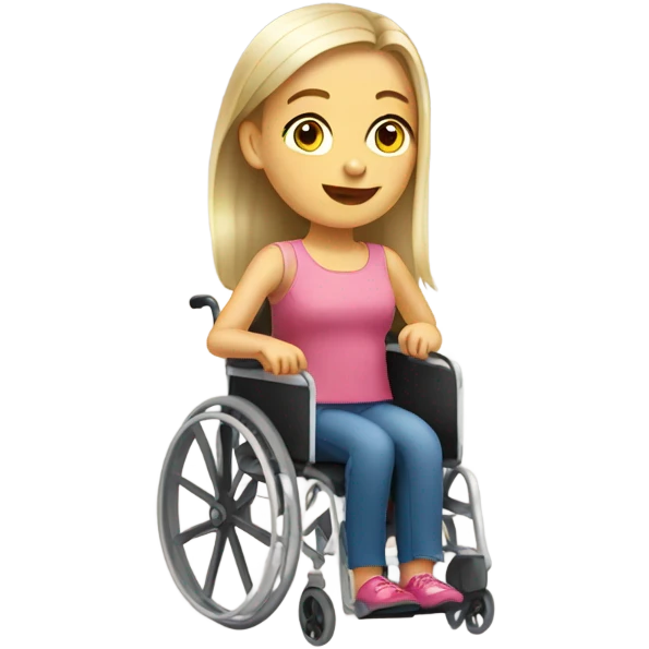 Poland Girl in a wheelchair  emoji