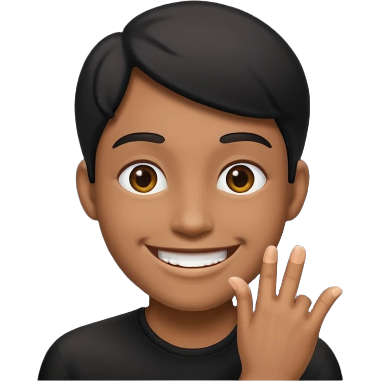 Make him pitch black emoji