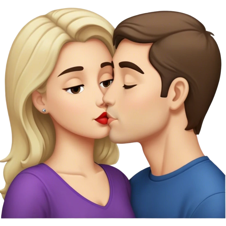 Maya kissing Grant emoji